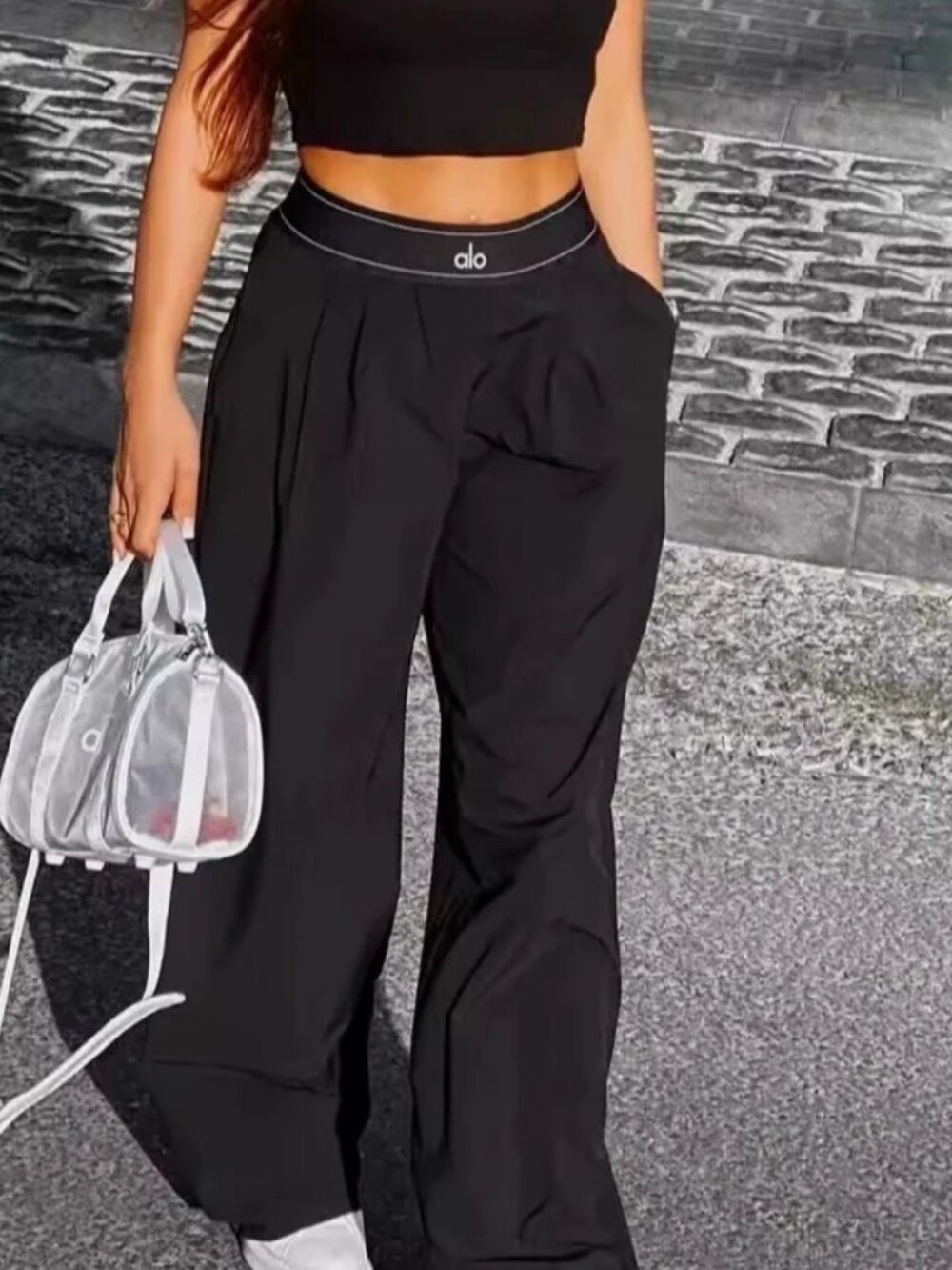 ALO Yoga Women's Black Suit Pants 🖤 Regular Size 30-inch Inner Seam